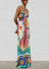 Multi Print Wide Leg Jumpsuit 