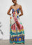 Multi Print Wide Leg Jumpsuit 