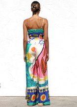 Multi Print Wide Leg Jumpsuit 
