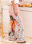 Graffiti Print Casual Wide-leg Straight Pants
