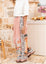 Graffiti Print Casual Wide-leg Straight Pants