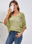 Crochet Top with Batwing Sleeve