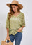Crochet Top with Batwing Sleeve