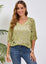 Crochet Top with Batwing Sleeve