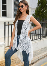 Sleeveless Crochet Cardigan