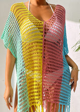 Contrast Sheer Bikini Cover Up