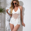 Crochet Beachewear Fringed Top and Bottom Set