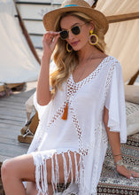 Crochet Fringed Coer Up Dress