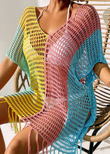 Contrast Sheer Bikini Cover Up