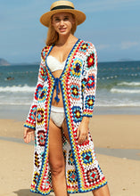 Crochet Long Sleeve Kimono Cardigan
