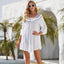 White Crochet Cover Up Blouse