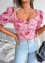 Chiffon Square Neck Crop Top