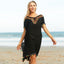 Bat Sleeve Crochet Cover Up Dress