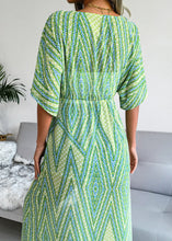 Lace-up Printed Chiffon Sunscreen Cardigan