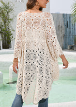 3/4 Sleeve Crochet Cardigan